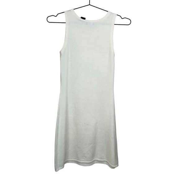 Moda‎ International Women's XS White Sleeveless Sheath Dress Short Casual - Picture 2 of 12